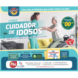 Cuidador de Idosos - PRETO E BRANCO Cuidador de Idosos - PRETO E BRANCO