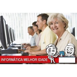 Combo apostilas Informática Melhor Idade - PRETO E BRANCO