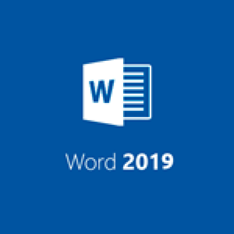 Word 2019 - PRETO E BRANCO